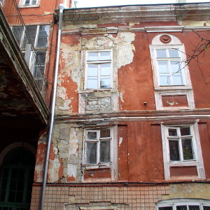 Crumbling building in downtown Odessa Ukraine photo elenameg.com