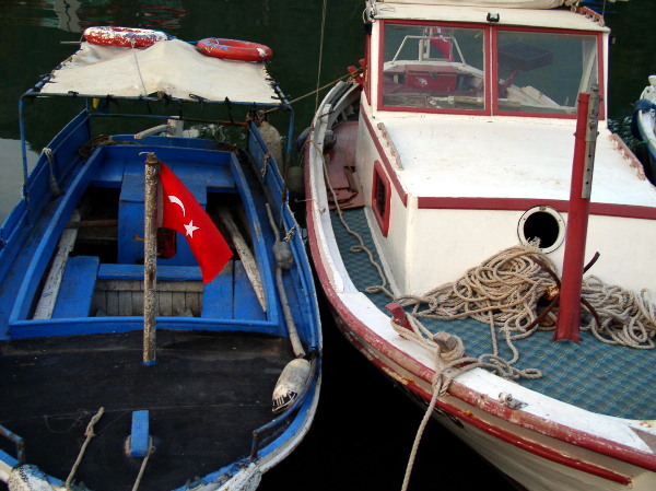 Local fishing boats in Marmaris, Turkiye photo elenameg.com