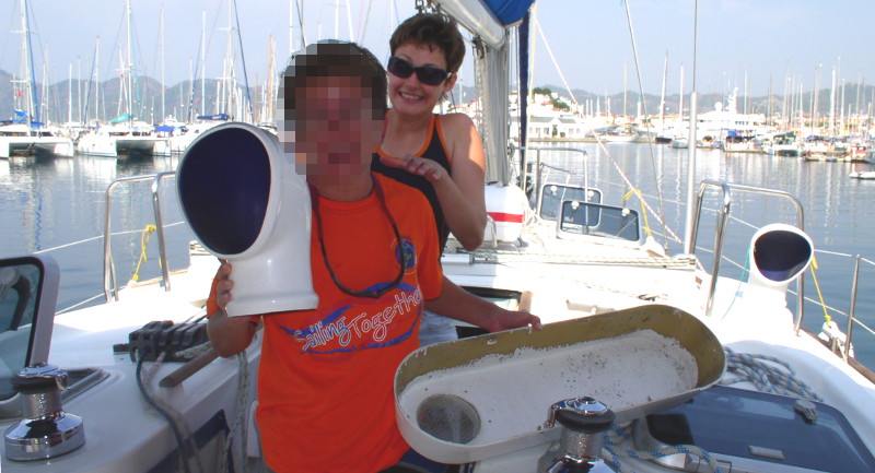 Elena Vaytsel threatens to strangle her sailing instructor photo elenameg.com